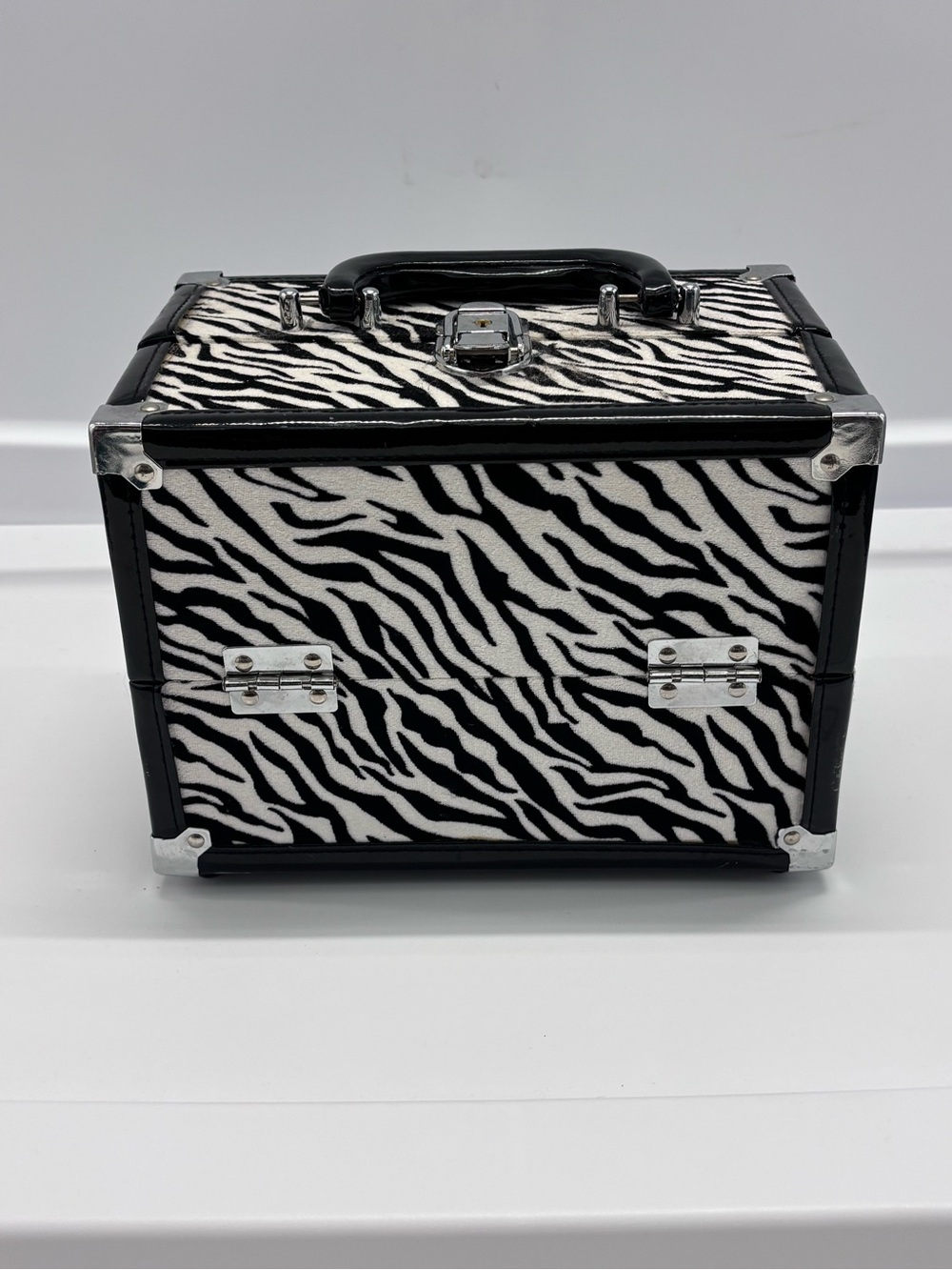 Caboodles Vintage Zebra Print 2014 Makeup Case Y2K